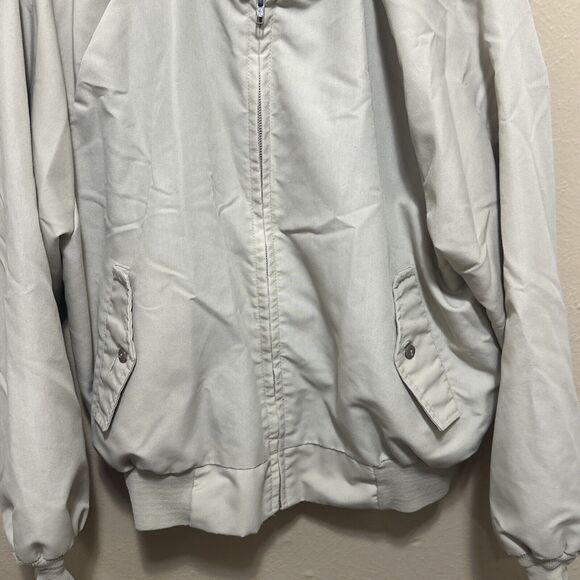 Vintage Ozark Trail Bomber Style Tan/Khaki Jacket Pockets Plaid Lined Size XXL - Picture 11 of 12